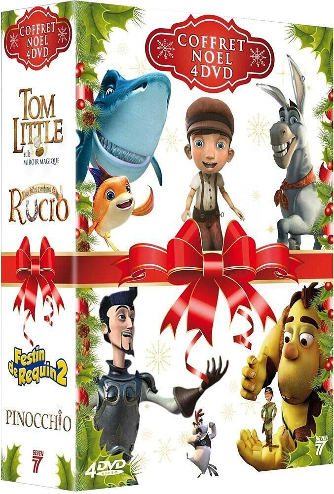 Noël enfants : Festin de requin 2 / Pinocchio / Tom little et le miroir magique / Les folles aventures de Rucio (4 DVD) Bon état -  reconditionné disponible sur Label Emmaüs